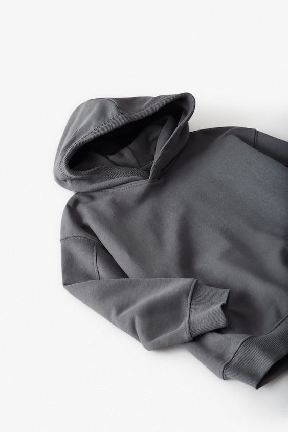 Charcoal hoodie editorial